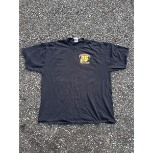 Jerzees National Guard NASCAR Racing Shirt Mens XL Black Casey Mears 25 Tee
